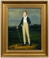 Paul Musin golf painting, youn