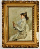 PAUL MUSIN PORTRAIT PAINTING O