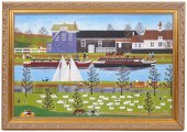 PAUL PITT 'BOATS ON THE CANAL'
