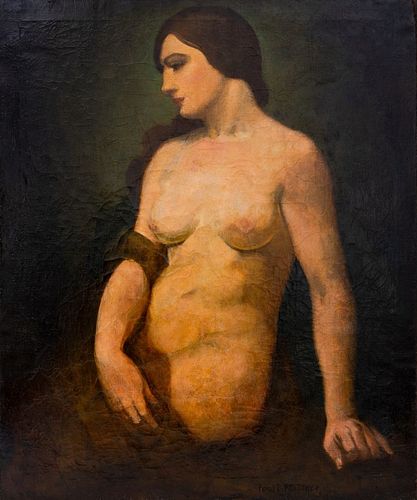 PAUL R. MELTSNER SEATED NUDE