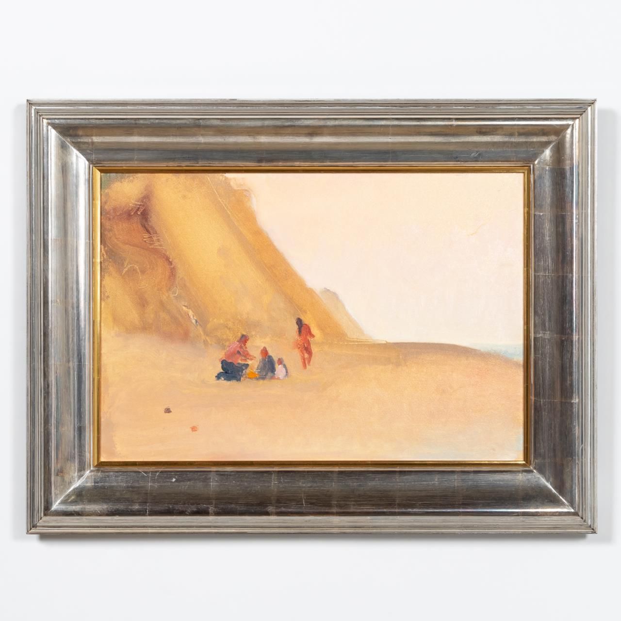 PAUL RESIKA, BEACH PICNIC, OIL ON