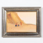PAUL RESIKA, BEACH PICNIC, OIL