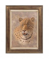 PAUL ROSE, "LEOPARD" OIL ON CA