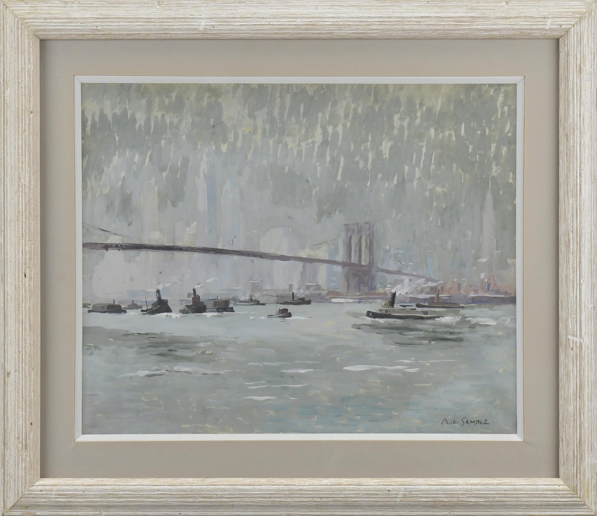 PAUL SAMPLE W/C, BROOKLYN BRIDGE.