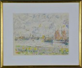 Paul Signac Watercolor On Pape