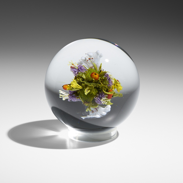 Paul Stankard. Botanical orb. c.