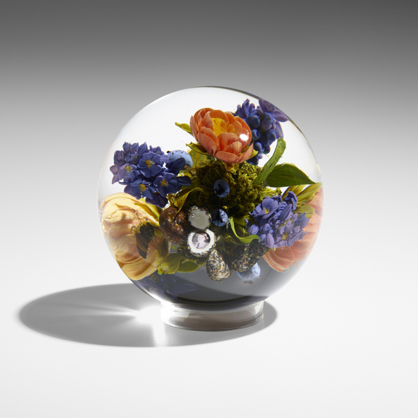 Paul Stankard. Botanical orb. c.