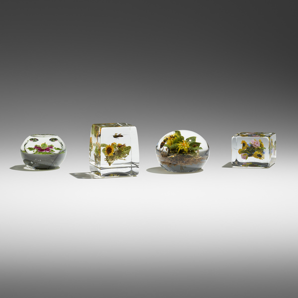 Paul Stankard. Collection of four