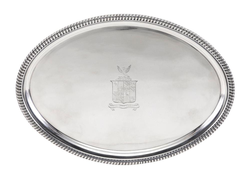 PAUL STORR GEORGE III SILVER SALVER