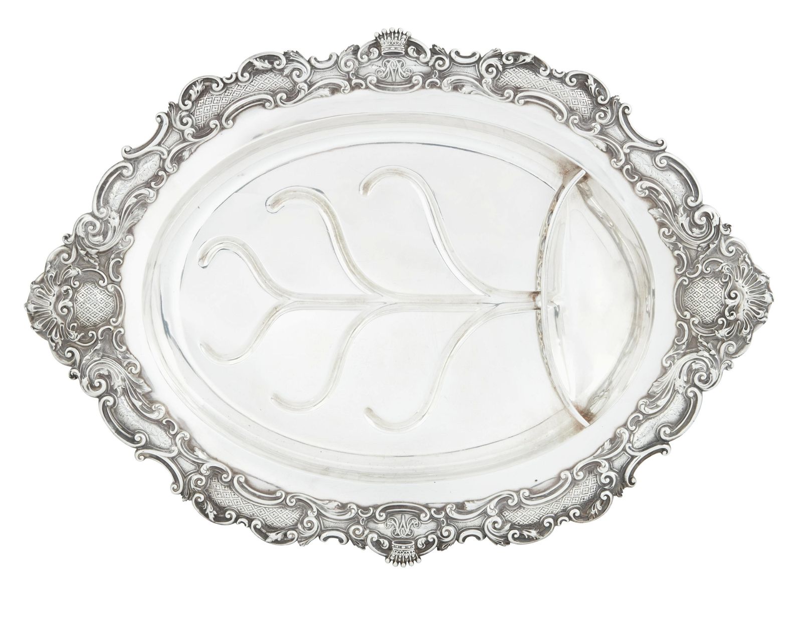 PAUL STORR SILVER MEAT PLATTER,