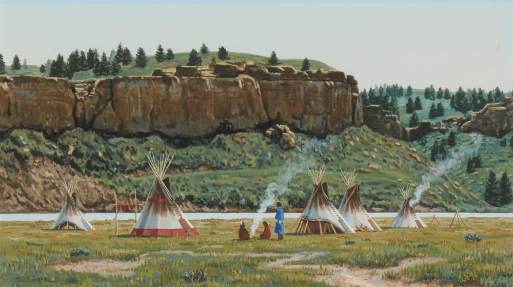 PAUL SURBER (B. 1942), SIOUX INDIAN