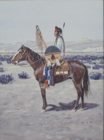 PAUL SURBER (B.1942) INDIAN RIDER