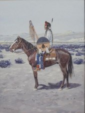 PAUL SURBER (B.1942) INDIAN RI