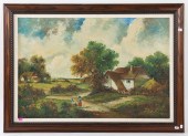 PAUL WELSCH. COTTAGE LANDSCAPE