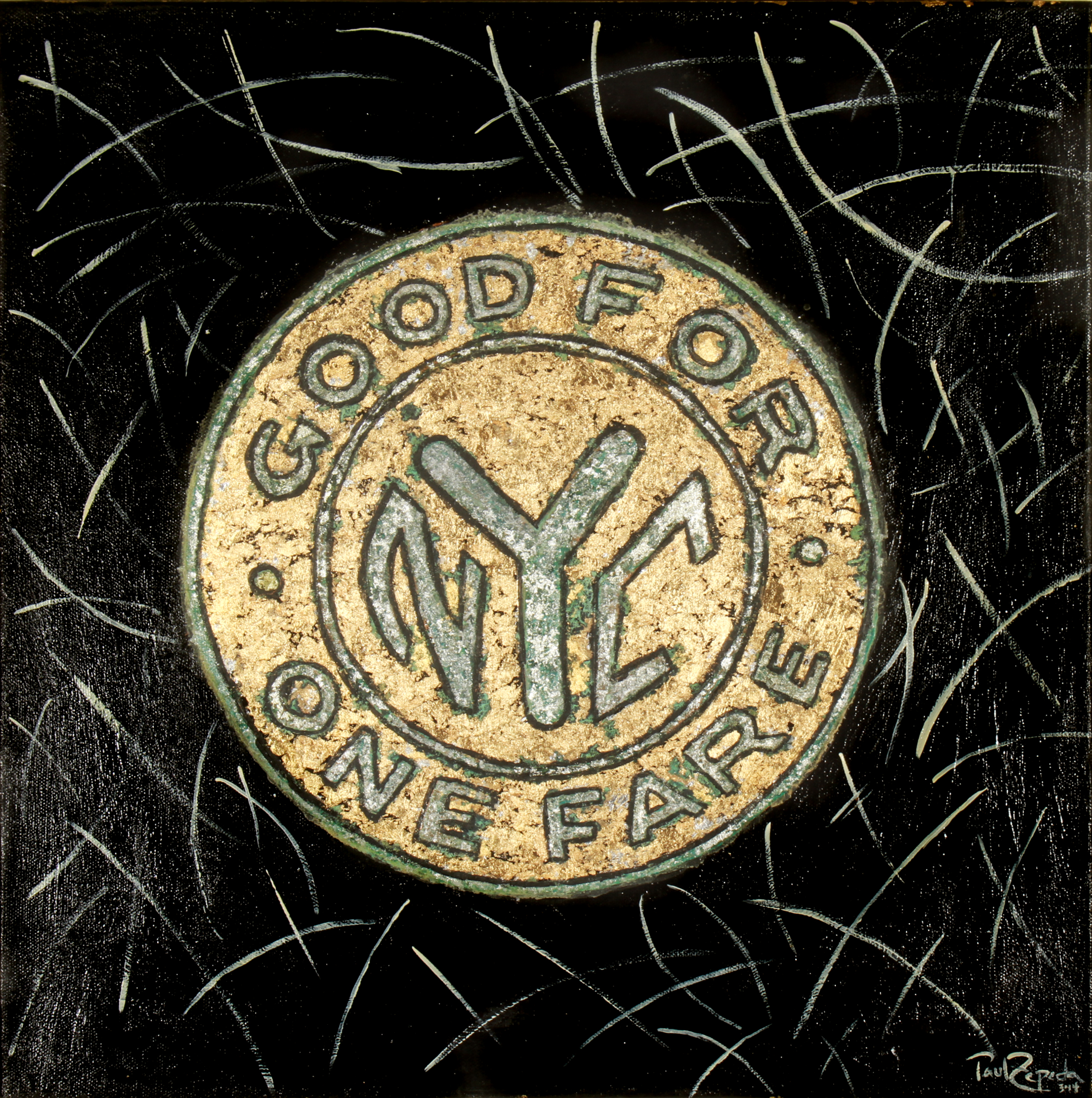 PAUL ZEPEDA "SUBWAY TOKEN" MIXED