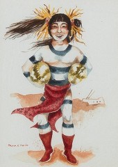 PAULA K. TSOSIE, FIGURE WITH M