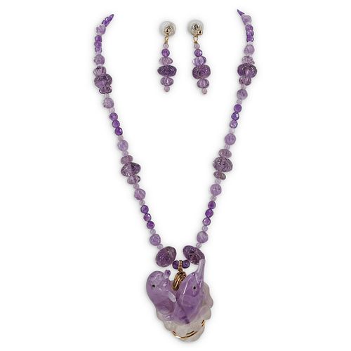 PAULETTE 14K GOLD AND AMETHYST