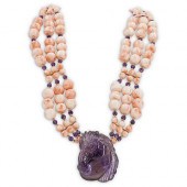PAULETTE 14K GOLD, CORAL AND A