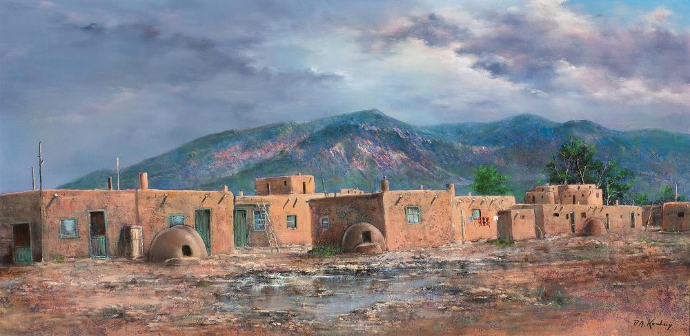PAWEL AUGUST KONTNY, TAOS PUEBLO,