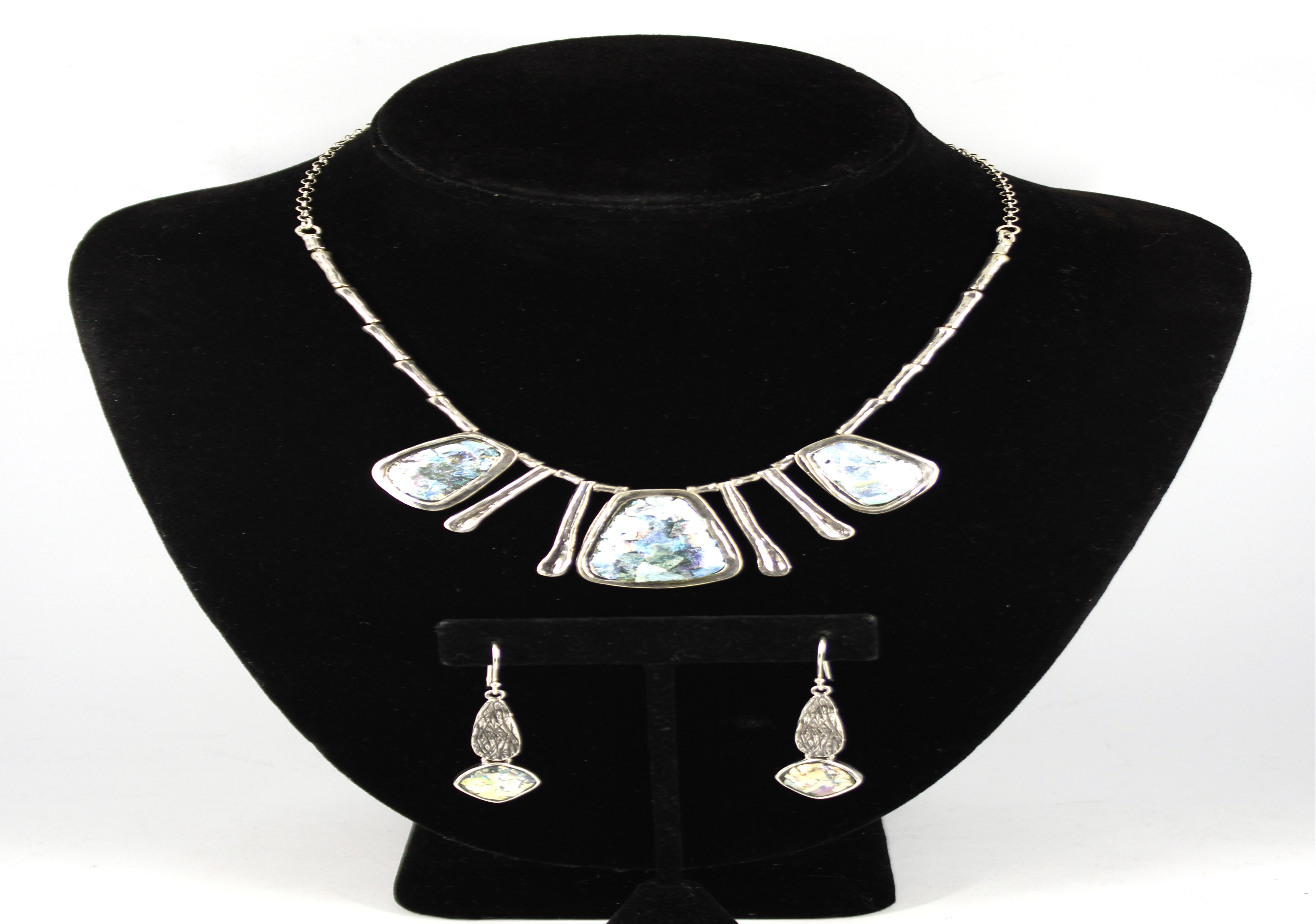 PAZ DESIGNER SILVER & ANCIENT GLASS