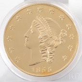 PCGS GEM PROOF 1855 KELLOGG  $