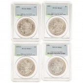 PCGS MORGANS DOLLARS- 3-MS63 &