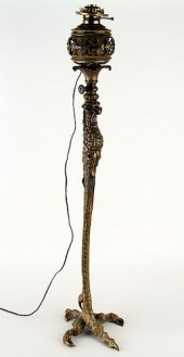 P.E. GUERIN BRONZE OSTRICH LEG