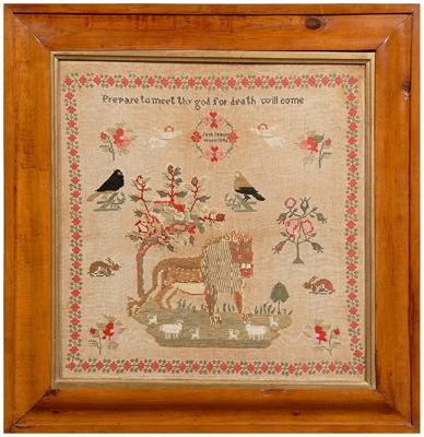 Peaceable Kingdom needlework, large