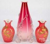 PEACH BLOW VASEPeach blow vase