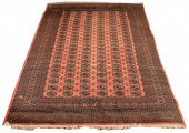 PEACH BOKHARA RUG, 10" X 7" Pe