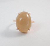 PEACH CAT'S EYE MOONSTONE AND