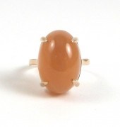 PEACH CAT'S EYE MOONSTONE SOLI