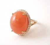 PEACH MOONSTONE CAT'S EYE AND