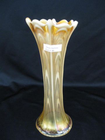 Peach Opalescent Carnival Glass