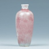 PEACHBLOOM GLAZED SNUFF BOTTLE