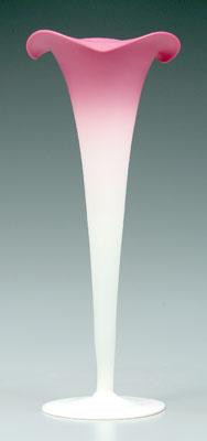 Peachblow lily vase, satin