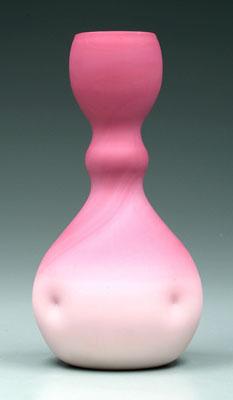 Peachblow vase, satin finish,