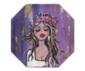 PEACHY CONTEMPORARY FOLK ART C