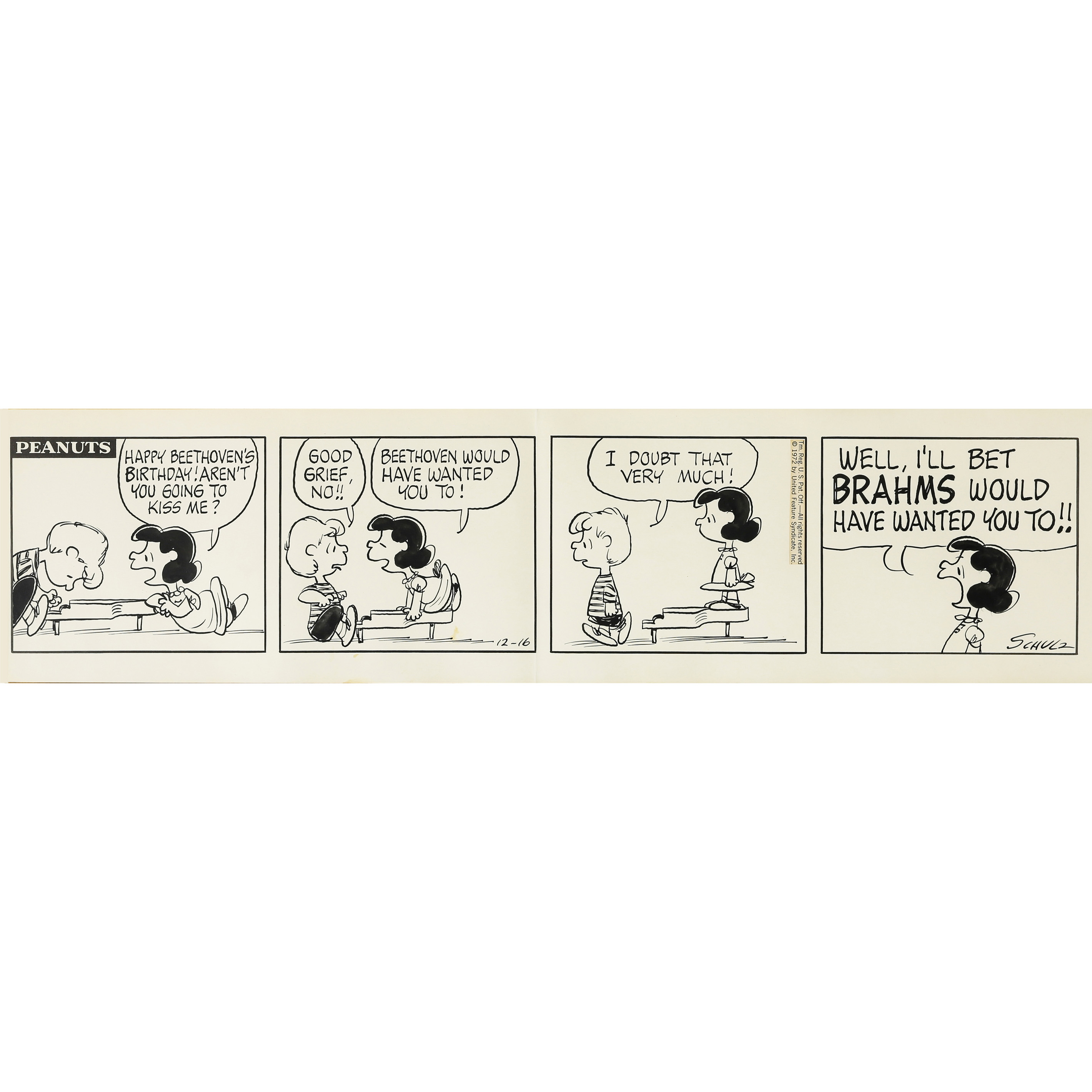 PEANUTS DAILY COMIC STRIP,