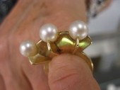 Pearl & 14k Gold Ring by Winfr