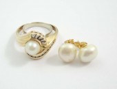 PEARL AND FOURTEEN KARAT GOLD