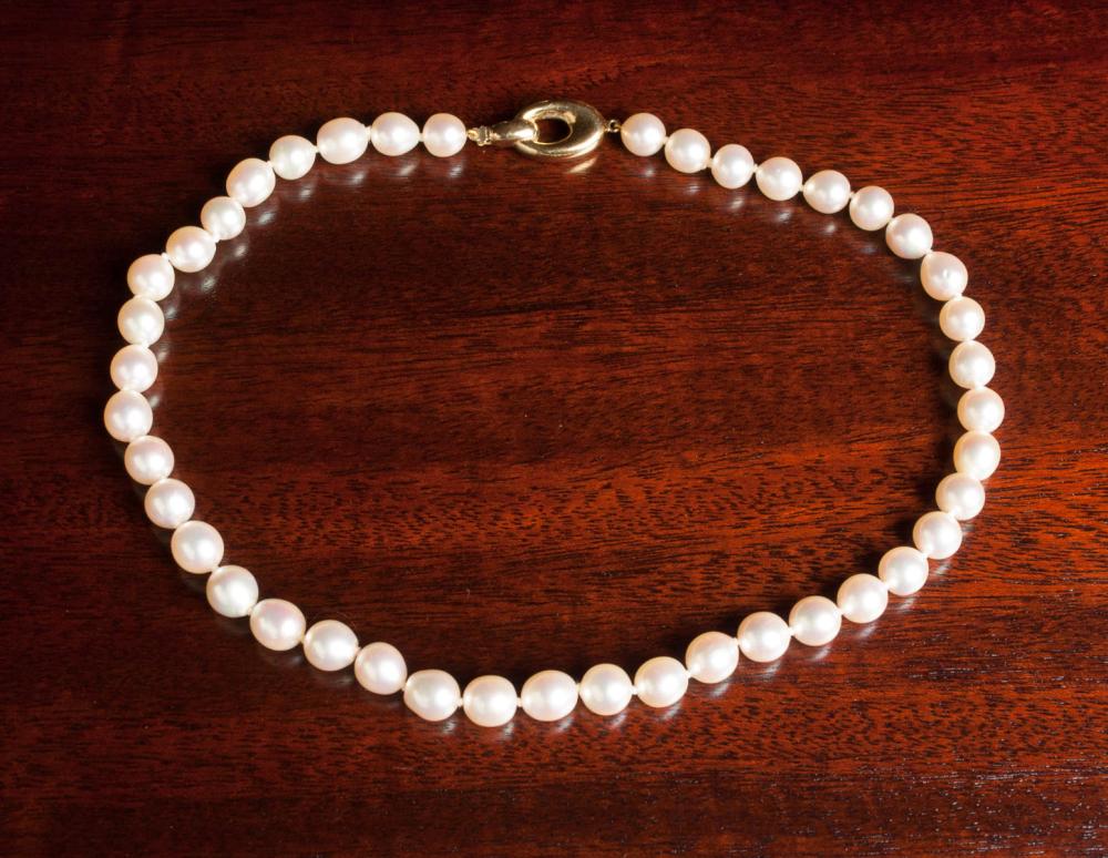 PEARL AND FOURTEEN KARAT GOLD