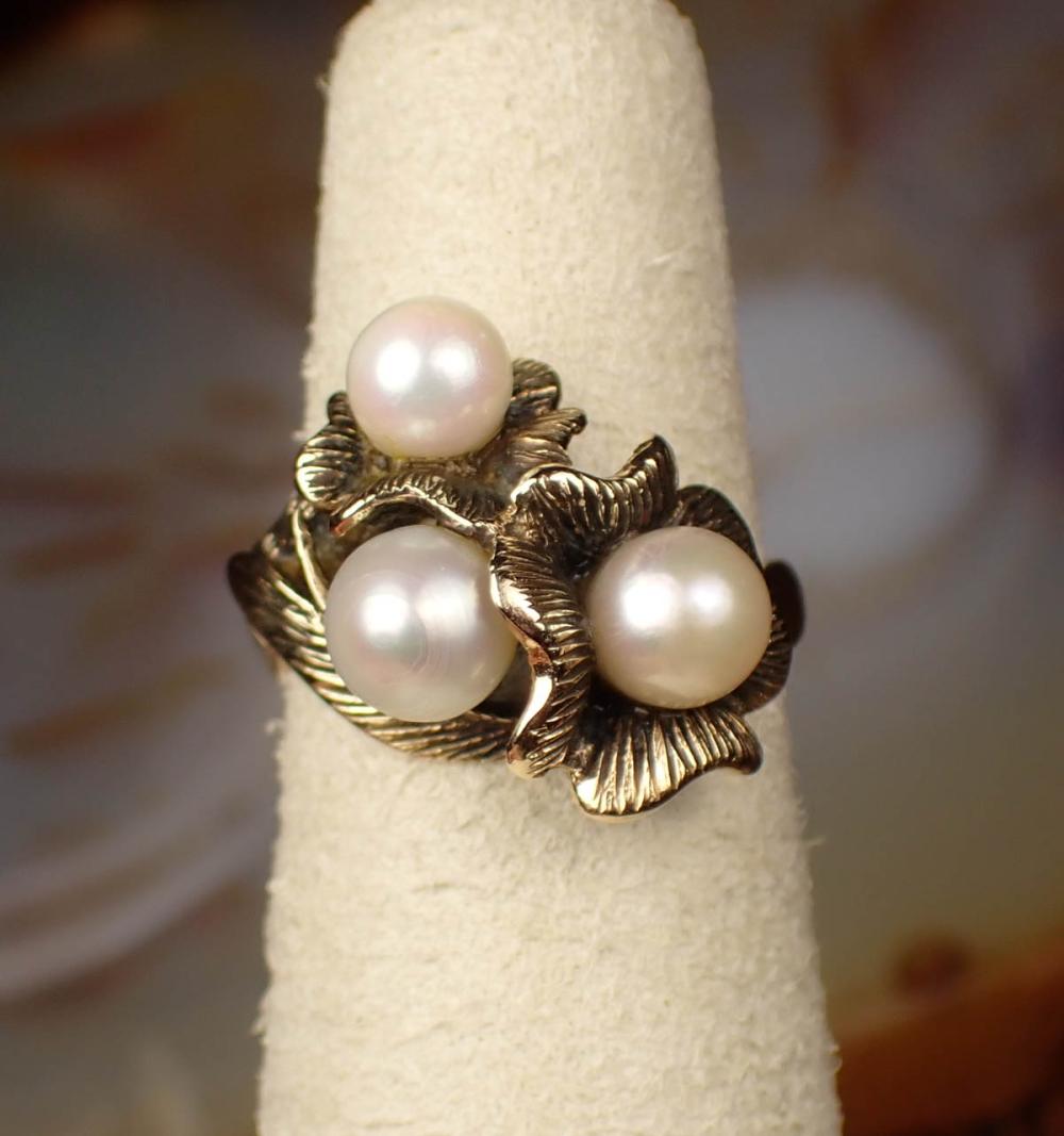 PEARL AND FOURTEEN KARAT YELLOW