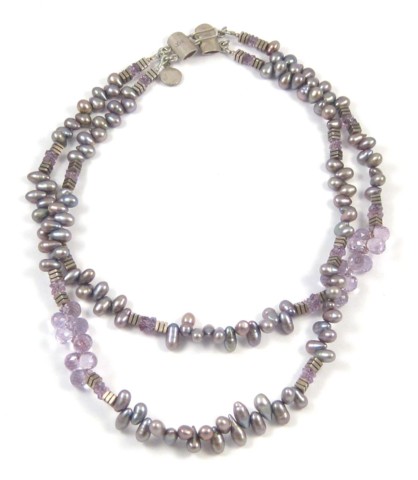 PEARL AND STERLING SILVER