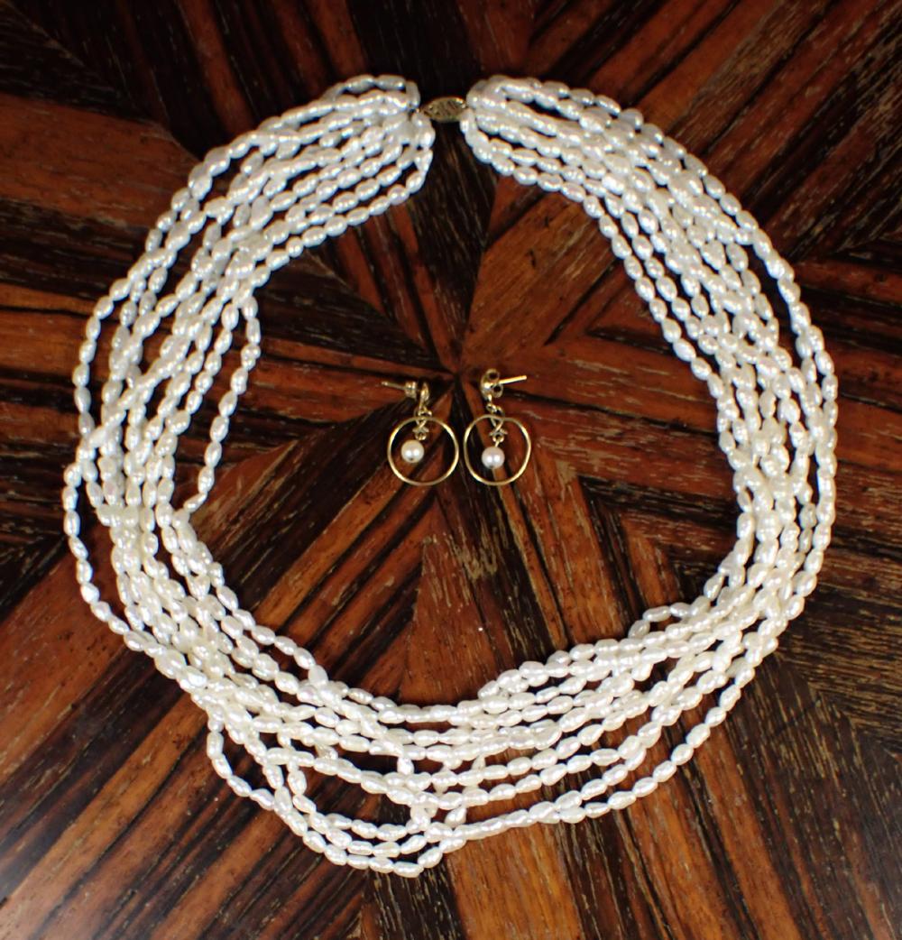PEARL AND YELLOW GOLD NECKLACE