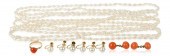 PEARL, CORAL AND YELLOW GOLD J