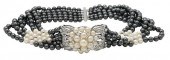 PEARL FIVE STRAND CHOKER NECKL