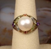 PEARL, MULTI COLOR GEMSTONE AN