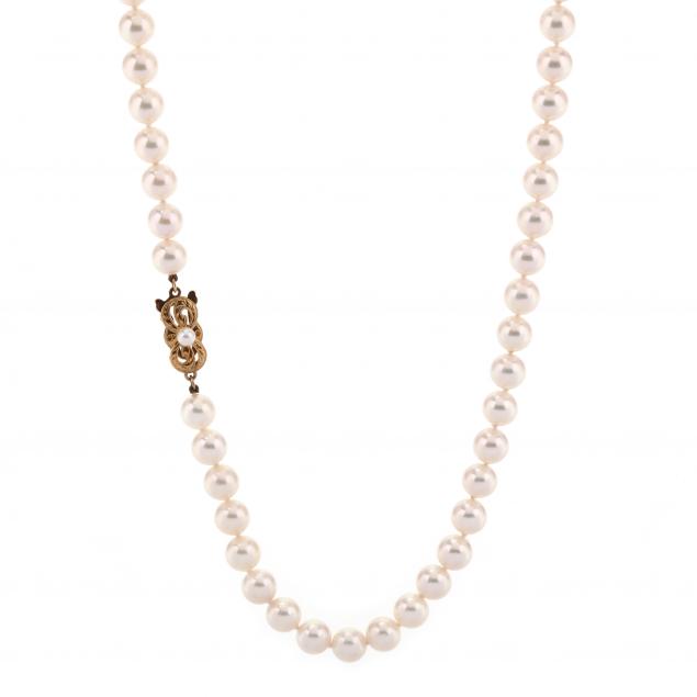 PEARL NECKLACE WITH GOLD AND