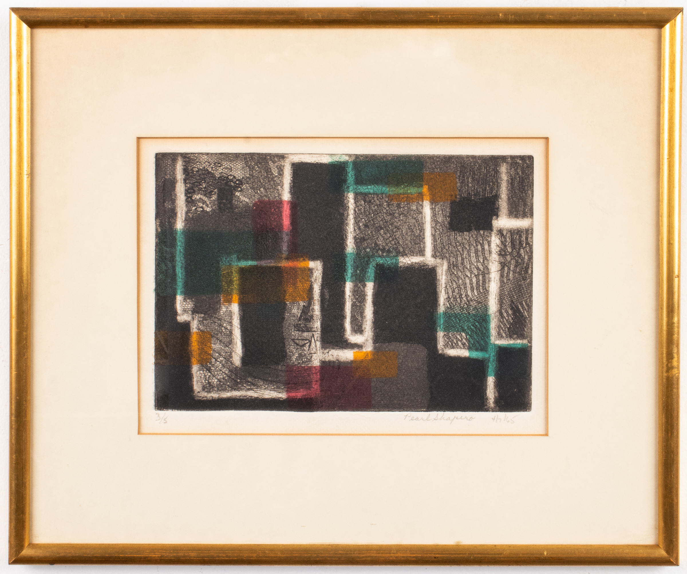 PEARL SHAPIRO ABSTRACT ETCHING &